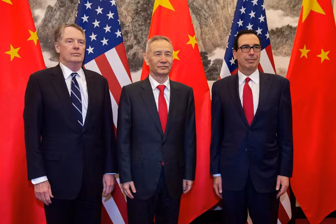 Bộ trưởng Tài chính Mỹ Steven Mnuchin cùng với Đại diện Thương mại Mỹ Robert Lighthizer đã tổ chức một ngày thảo luận với Phó Thủ tướng Trung Quốc Lưu Hạc ở Bắc Kinh