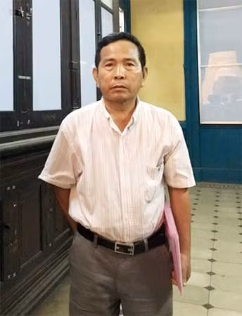 Ông Lực sau phiên xử phúc thẩm.