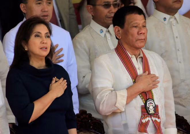 Phó Tổng thống Leni Robredo và Tổng thống Philippines Rodrigo Duterte.