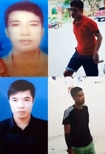 Các đối tượng trong vụ án.