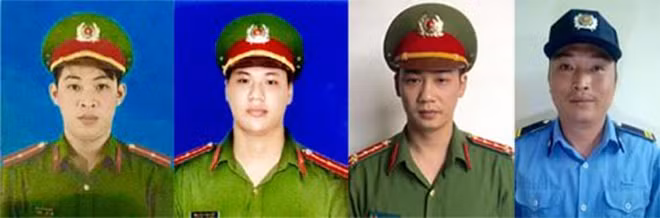 Các cán bộ Công an và nhân viên bảo vệ tham gia giải cứu nam thanh niên định nhảy cầu tự vẫn.