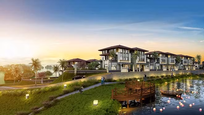 260 căn biệt thự trên đồi với thiết kế độc đáo theo phong cách Địa Trung Hải, mái thoải, cao khoảng 2-3 tầng, diện tích đa dạng 135m, 300, 600, 1.500 m2....