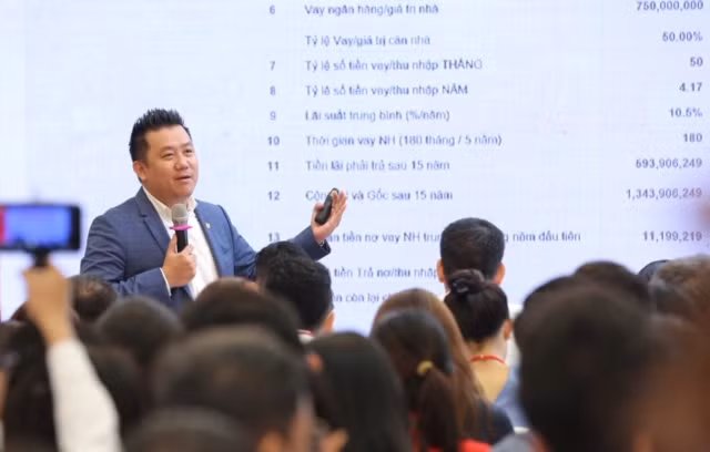 Ông Phạm Lâm - CEO DKRA Vietnam trình bày chủ đề chính của Báo cáo thị trường Bất động sản Nhà ở TP HCM Quý 3/2019: "Người trẻ làm sao mua được nhà?" Ông Phạm Lâm - CEO DKRA Vietnam trình bày chủ đề chính của Báo cáo thị trường Bất động sản Nhà ở TP HCM Quý 3/2019: "Người trẻ làm sao mua được nhà?"