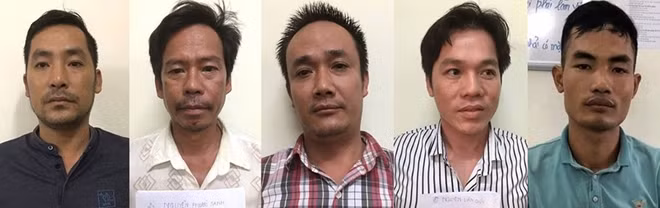 Các đối tượng bị khởi tố.