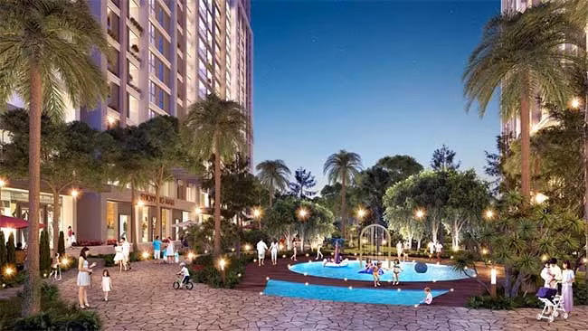 Park View có 42 tầng, mỗi tầng có 13 căn hộ, loại 2-4 phòng ngủ và 10 thang máy được bố trí hợp lý, tạo điều kiện lưu thông nhanh chóng, tiện nghi.