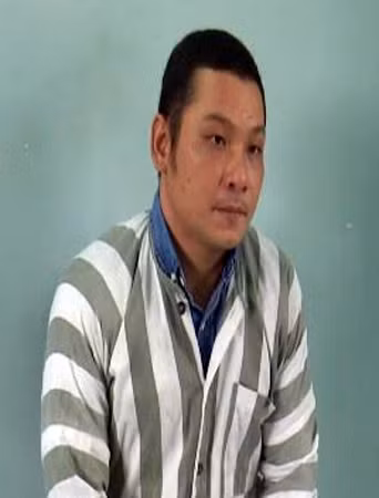 Đối tượng Bình tại cơ quan Công an. Đối tượng Bình tại cơ quan Công an.
