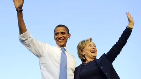 Tổng thống Mỹ Barack Obama đã công khai sự hậu thuẫn của mình đối với bà Hillary Clinton trong cuộc đua vào NhàTrắng. Ảnh: Getty.