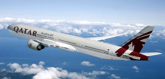 Hãng hàng không quốc gia Qatar Airways.