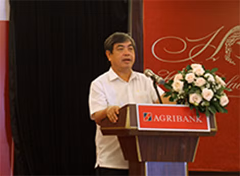 Ông Trịnh Ngọc Khánh, Bí thư Đảng ủy, Chủ tịch HĐTV Agribank phát biểu tại Hội nghị.