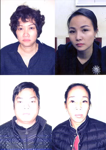 Các đối tượng: Nhung, Phương Anh, Thanh và Hân.