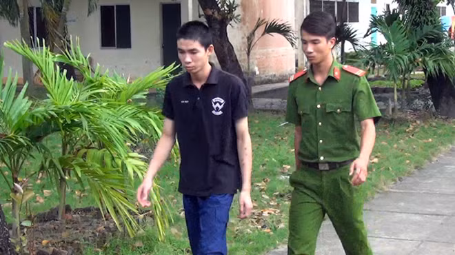 Huỳnh Văn Ly tại cơ quan điều tra.