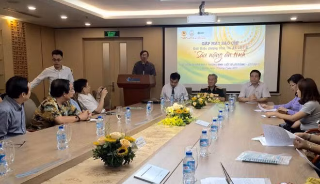 Họp báo giới thiệu chương trình “Sâu nặng ân tình”.