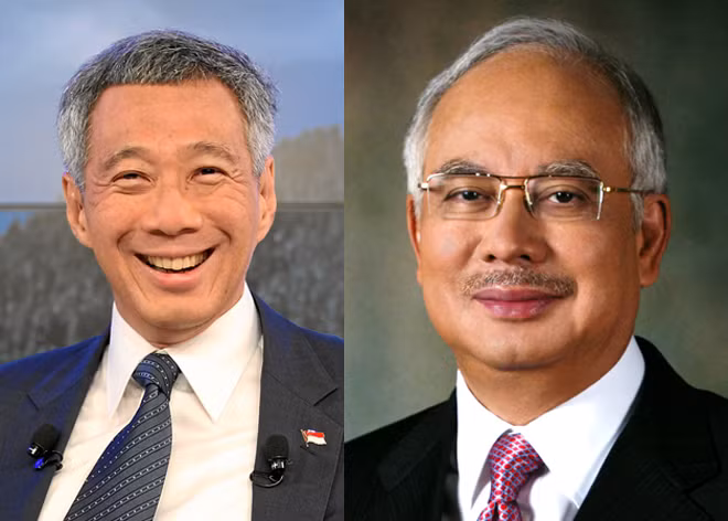 Thủ tướng Singapore Lý Hiển Long - Thủ tướng Malaysia Najib Razak..