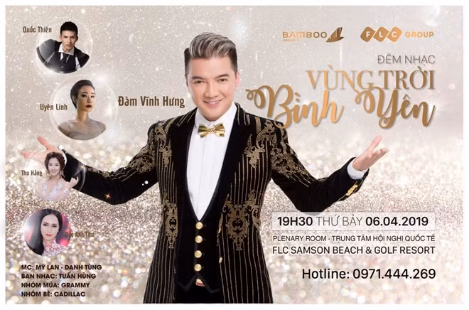 Cùng Mr Đàm sẽ có ca sĩ khác Uyên Linh, Quốc Thiên, Đào Anh Thư, Thu Hằng... tham gia “Vùng trời bình yên”.
