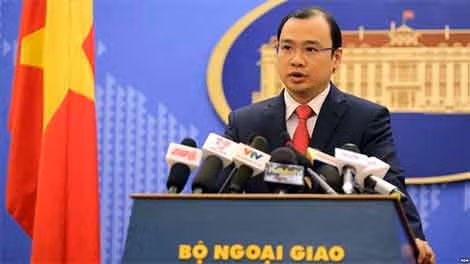 Người Phát ngôn Bộ Ngoại giao Việt Nam Lê Hải Bình. (Ảnh: EPA). Người Phát ngôn Bộ Ngoại giao Việt Nam Lê Hải Bình. (Ảnh: EPA).