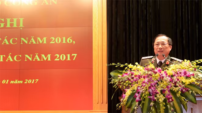Thượng tướng Nguyễn Văn Thành phát biểu tại Hội nghị. Thượng tướng Nguyễn Văn Thành phát biểu tại Hội nghị.