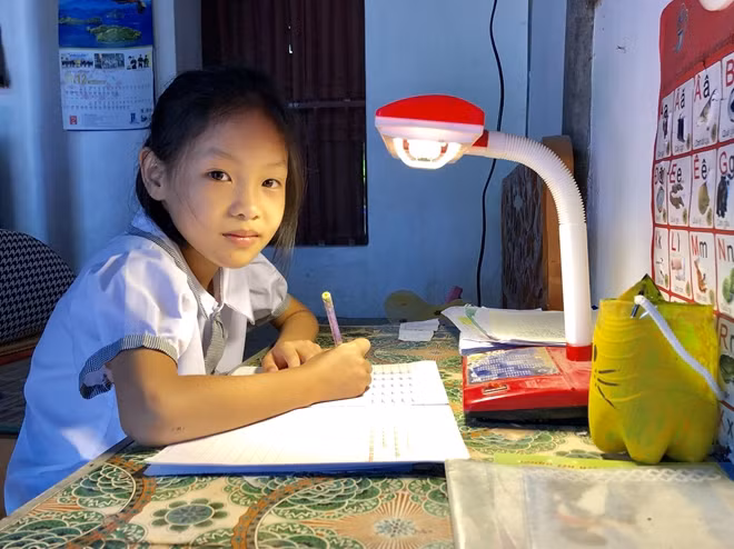Sau 2 lần mổ tim, Thương đã có thể sinh hoạt và học tập bình thường.