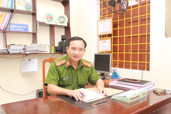 Trung tá Cao Thanh Sâm.