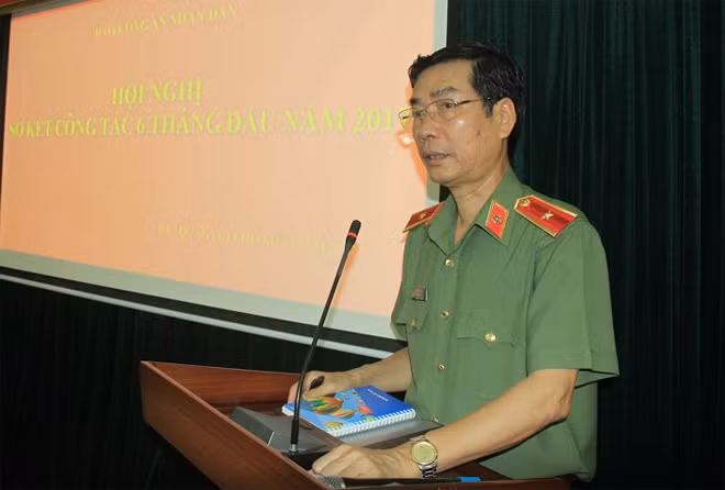 Thiếu tướng Phạm Văn Miên phát biểu chỉ đạo tại Hội nghị.