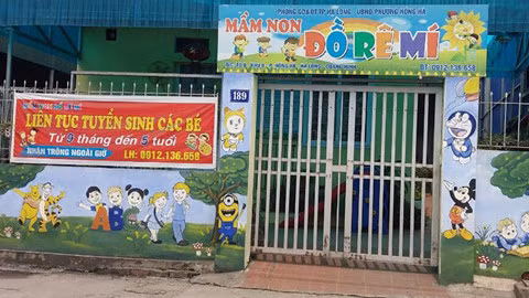 Cơ sở giáo dục nghi vấn bạo hành trẻ em.