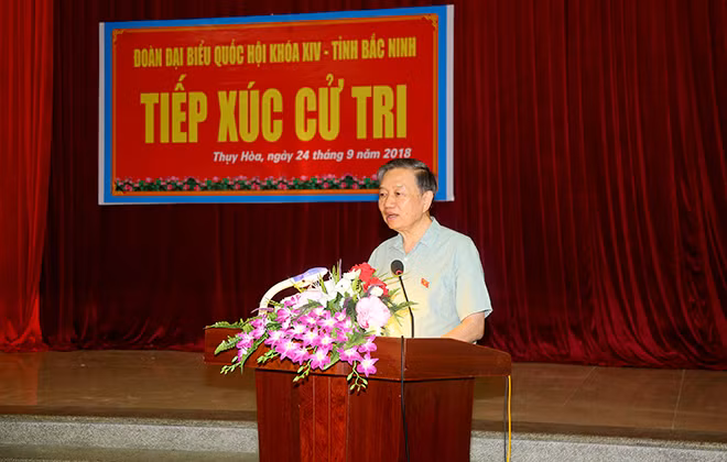 Bộ trưởng Tô Lâm trả lời ý kiến của cử tri.