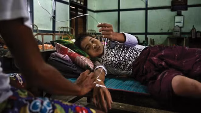 Một thợ mỏ - nạn nhân của ma túy.