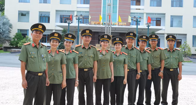 Tập thể Đội Tuyên truyền. Ảnh chụp tháng 10-2018. Ảnh Duy Nhựt.