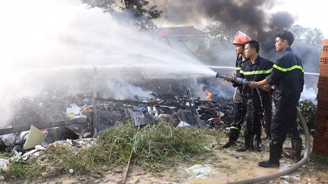 Hiện trường vụ cháy.