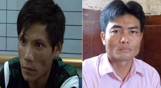 Đối tượng Lò Văn Khỏ và Nông Văn Khiêm.