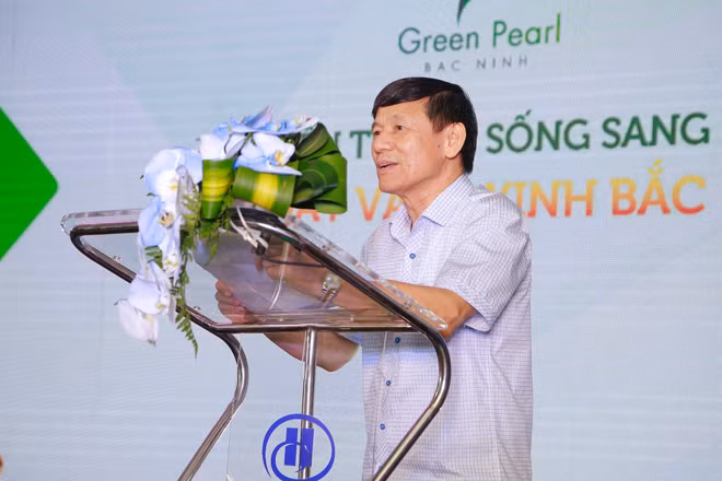 Ông Nguyễn Tiến Nhường - Phó Chủ tịch thường trực UBND Tỉnh Bắc Ninh chia sẻ tại buổi lễ. Ông Nguyễn Tiến Nhường - Phó Chủ tịch thường trực UBND Tỉnh Bắc Ninh chia sẻ tại buổi lễ.