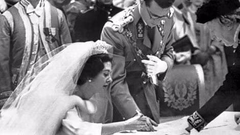 Fabiola kết hôn cùng Vua Baudouin vào năm 1960.