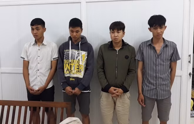 4 trong 5 đối tượng đã hành hung anh Nguyễn Văn Toán