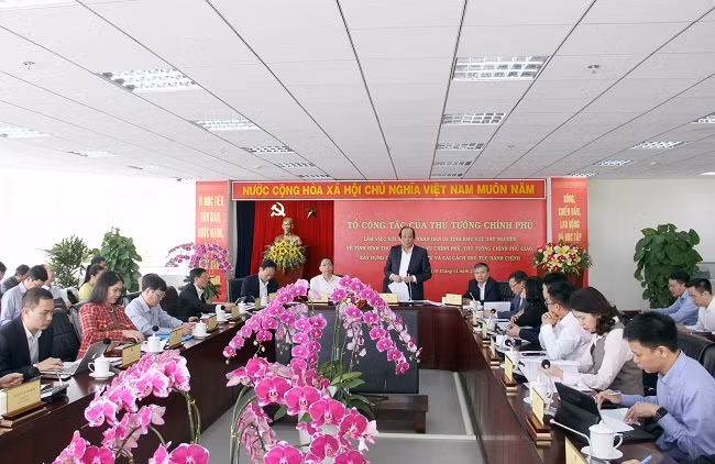 Tổ công tác của Thủ tướng Chính phủ làm việc với các tỉnh Tây Nguyên