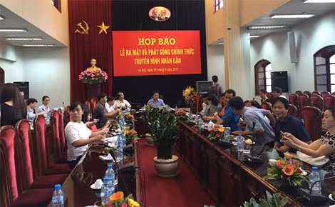 Họp báo về kênh Truyền hình Nhân dân sẽ ra mắt.