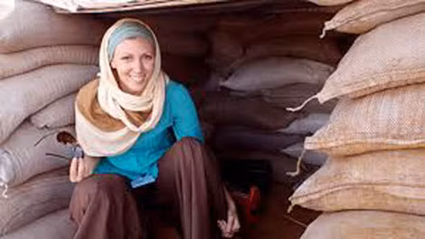 Jessica lúc mới đến thị trấn Galkayo.