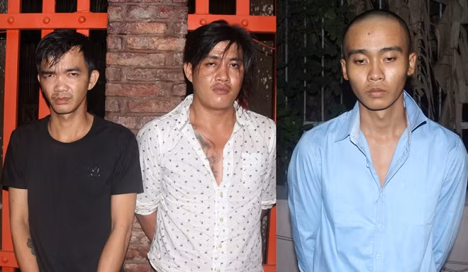 Nhóm 3 thanh niên bị tạm giữ để điều tra.