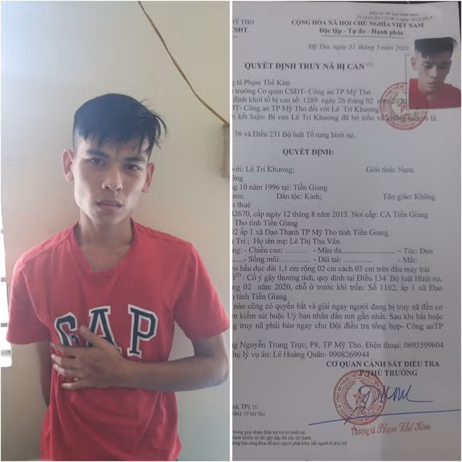 Khương cùng quyết định truy nã.