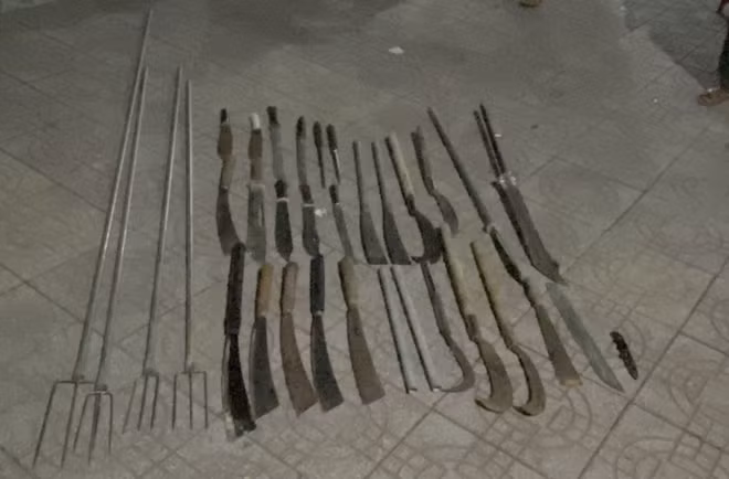 Hung khí được cơ quan Công an thu giữ.