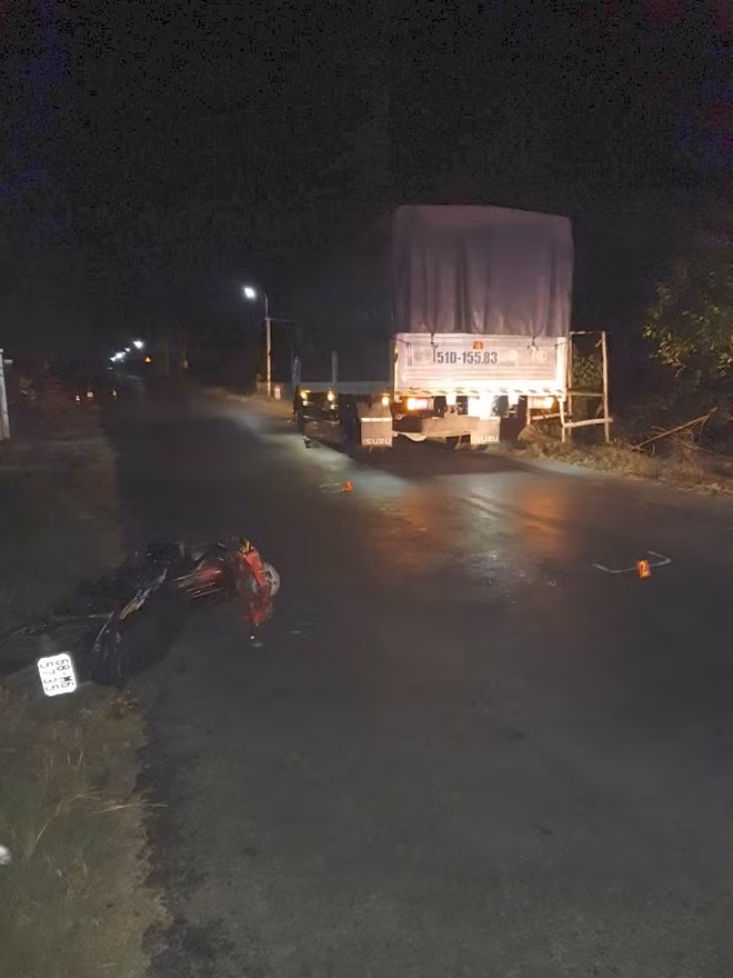 Hiện trường vụ tai nạn.