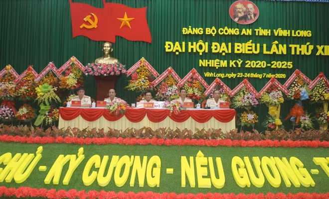 Đại hội đại biểu Công an tỉnh Vĩnh Long diễn ra trong hai ngày 24 và 25/7.