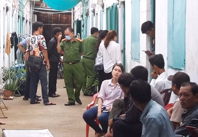 Hiện trường nơi xảy ra án mạng.