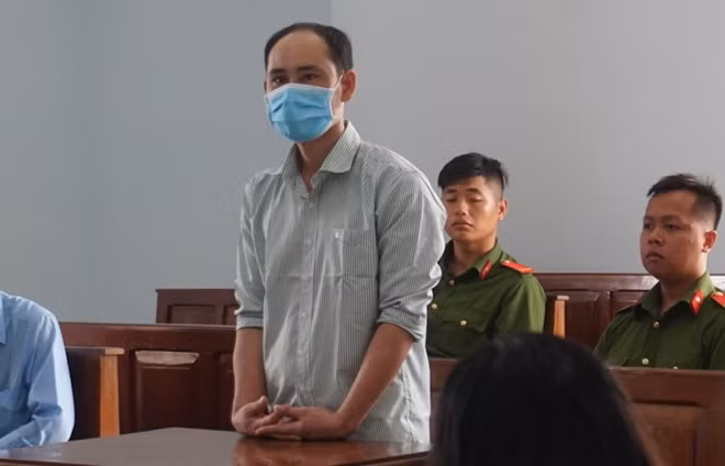 Bị cáo tại phiên tòa.