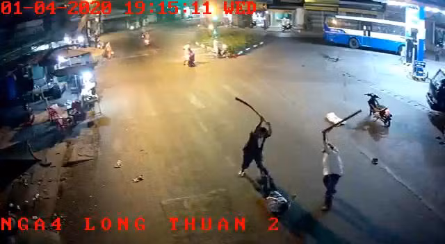 Hiện trường nơi xảy ra sự việc.