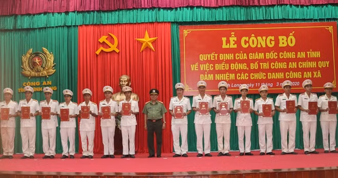 Công an tỉnh Vĩnh Long đã thực hiện đạt 100% số xã, thị trấn có Trưởng Công an chính quy.
