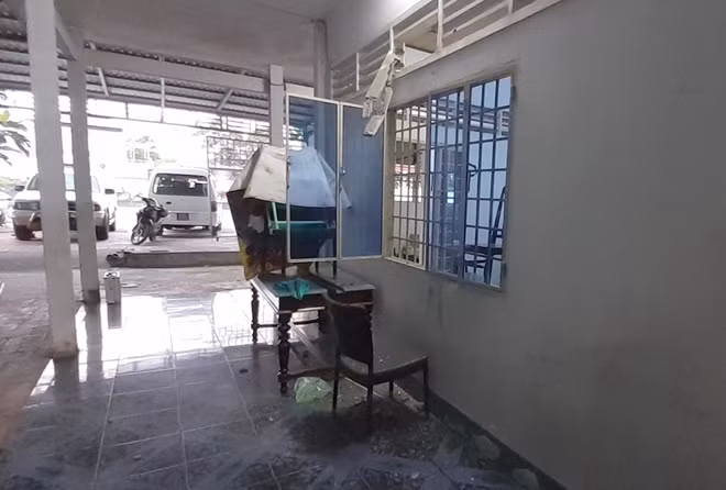 Căn nhà nơi bị trộm đột nhập.