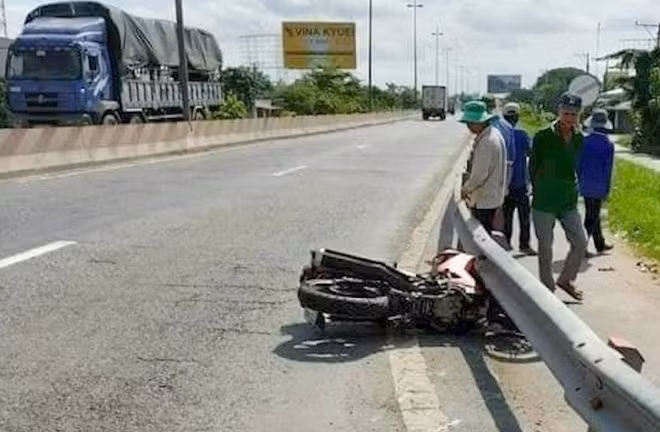 Hiện trường xảy ra vụ tai nạn.