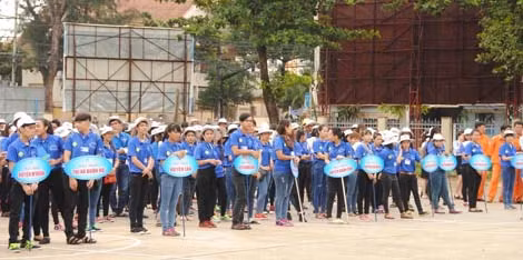 Quang cảnh buổi Lễ ra quân.