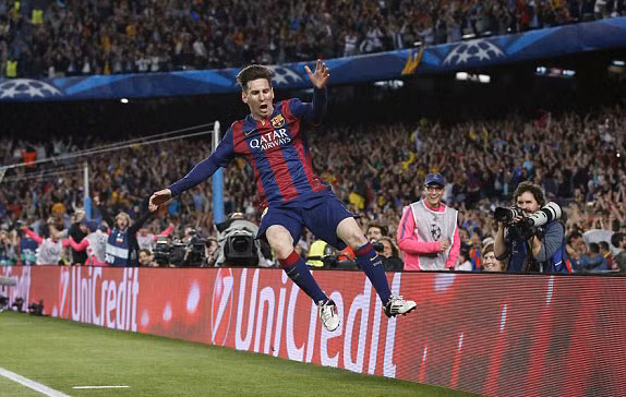 Messi đã chứng tỏ ai mới là ông chủ của trận đấu. Ảnh: Reuters.