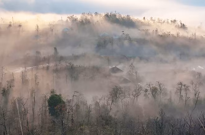 Mây hồng - Ảnh Ngô Xuân Phú.