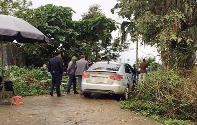 Chiếc xe liên quan đến vụ việc.